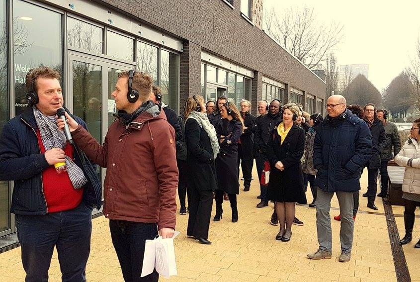 ERASMUS UNIVERSITEIT ROTTERDAM - Opening HATTA gebouw Ermasmus Universiteit Rotterdam met live radio
