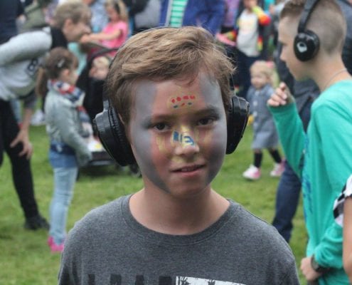 Silent kids disco area bij Waterpop festival Wateringen
