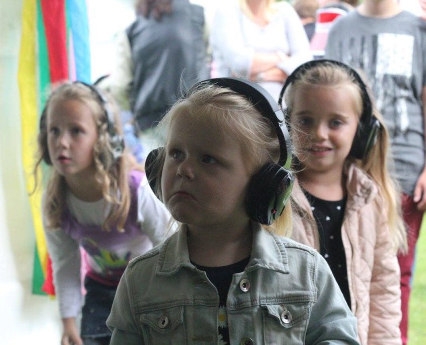 Silent kids disco area bij Waterpop festival Wateringen